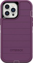OtterBox - Defender Series Pro Hard Shell for Apple iPhone 13 Pro Max and iPhone 12 Pro Max - Happy Purple - Front_Zoom