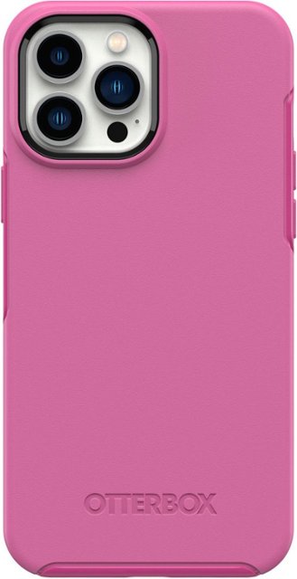 Front Zoom. OtterBox - Symmetry Series+ for MagSafe Hard Shell for Apple iPhone 13 Pro Max and iPhone 12 Pro Max - Strawberry Pink.