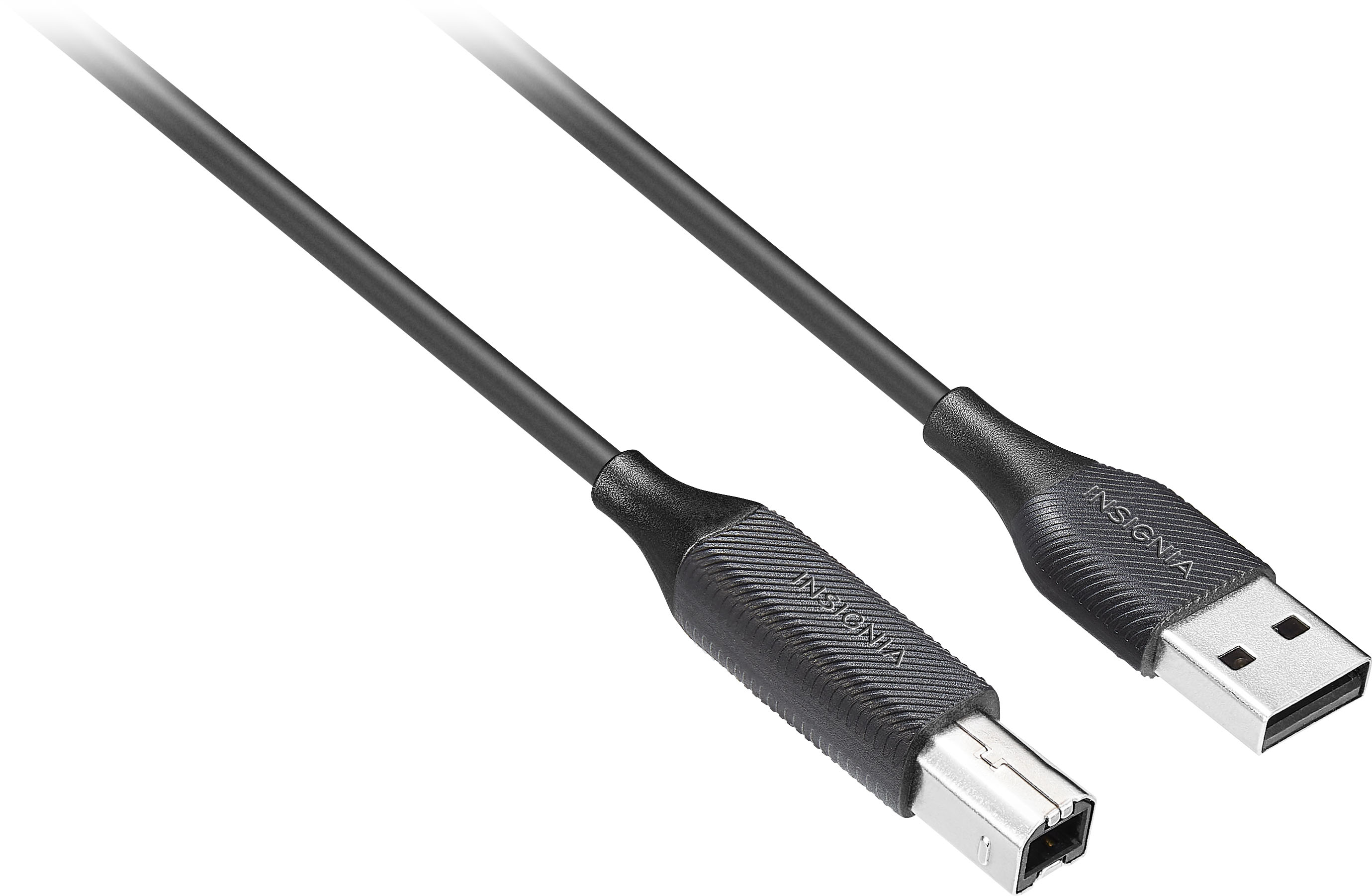 Angle View: Insignia™ - 10' USB to USB-B Printer Cable - Black