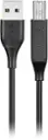 Left. Insignia™ - 10' USB to USB-B Printer Cable - Black.