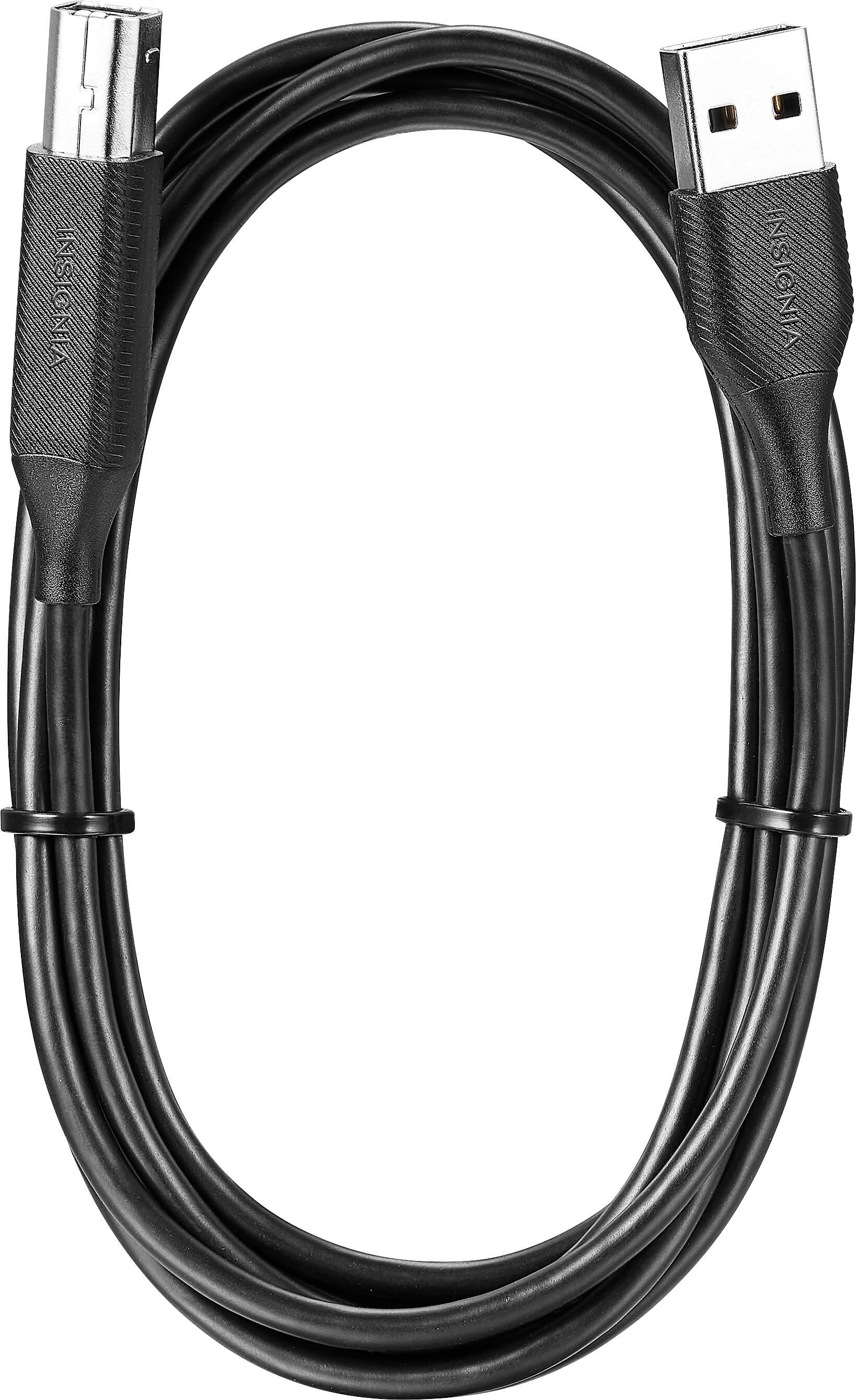 Alt View 11. Insignia™ - 6' USB to USB-B Printer Cable - Black.