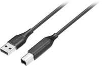 Insignia™ - 6' USB to USB-B Printer Cable - Black - Front_Zoom