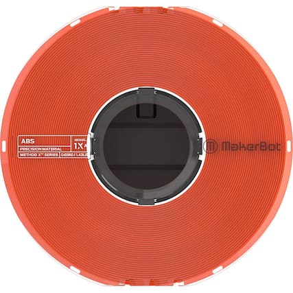 Front. MakerBot - METHOD X True Color ABS Filament - Orange.