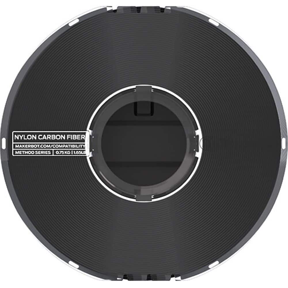 MakerBot - 1.75mm Nylon Carbon Fiber Filament .5kg - Black - Front_Zoom
