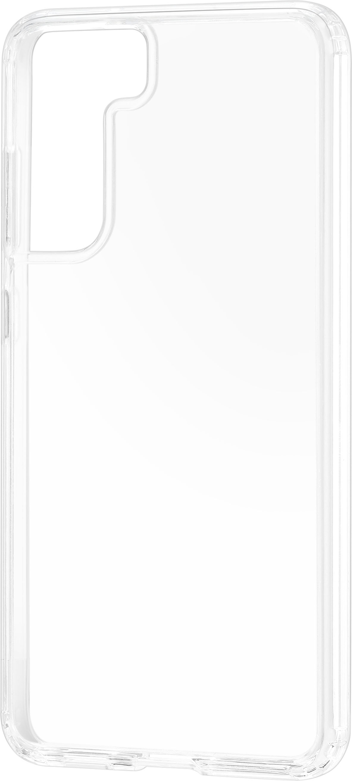 Left View: Insignia™ - Hard Shell Case for Samsung Galaxy S21 FE 5G - Clear