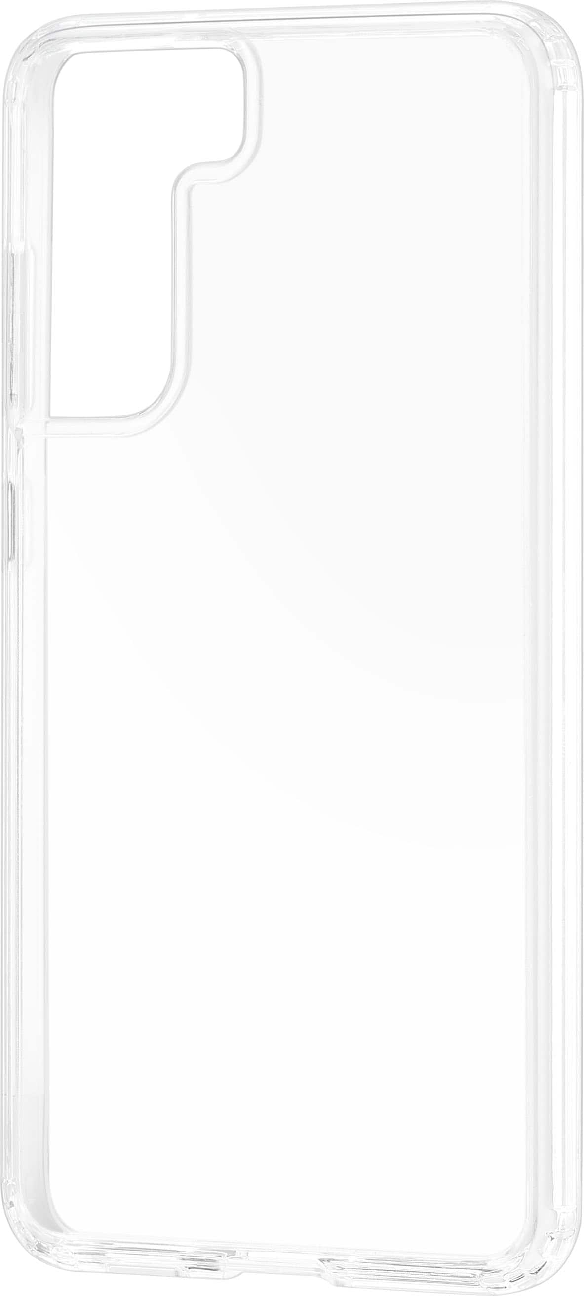 Left View: Insignia™ - Hard Shell Case for Samsung Galaxy S21 FE 5G - Clear