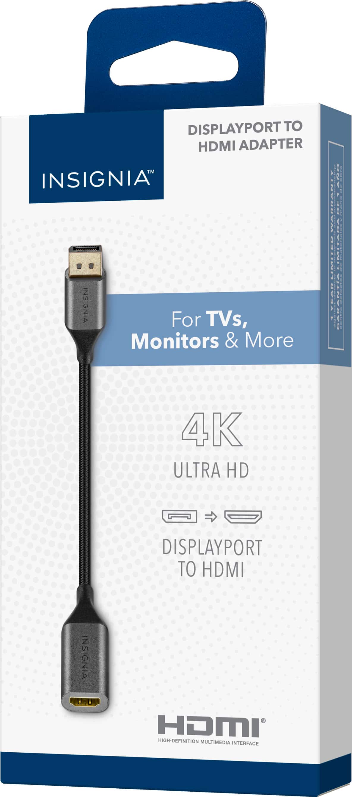 Alt View 12. Insignia™ - DisplayPort to HDMI Adapter - Black.