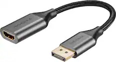 Front. Insignia™ - DisplayPort to HDMI Adapter - Black.