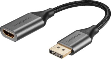 Insignia™ - DisplayPort to HDMI Adapter - Black - Front_Zoom