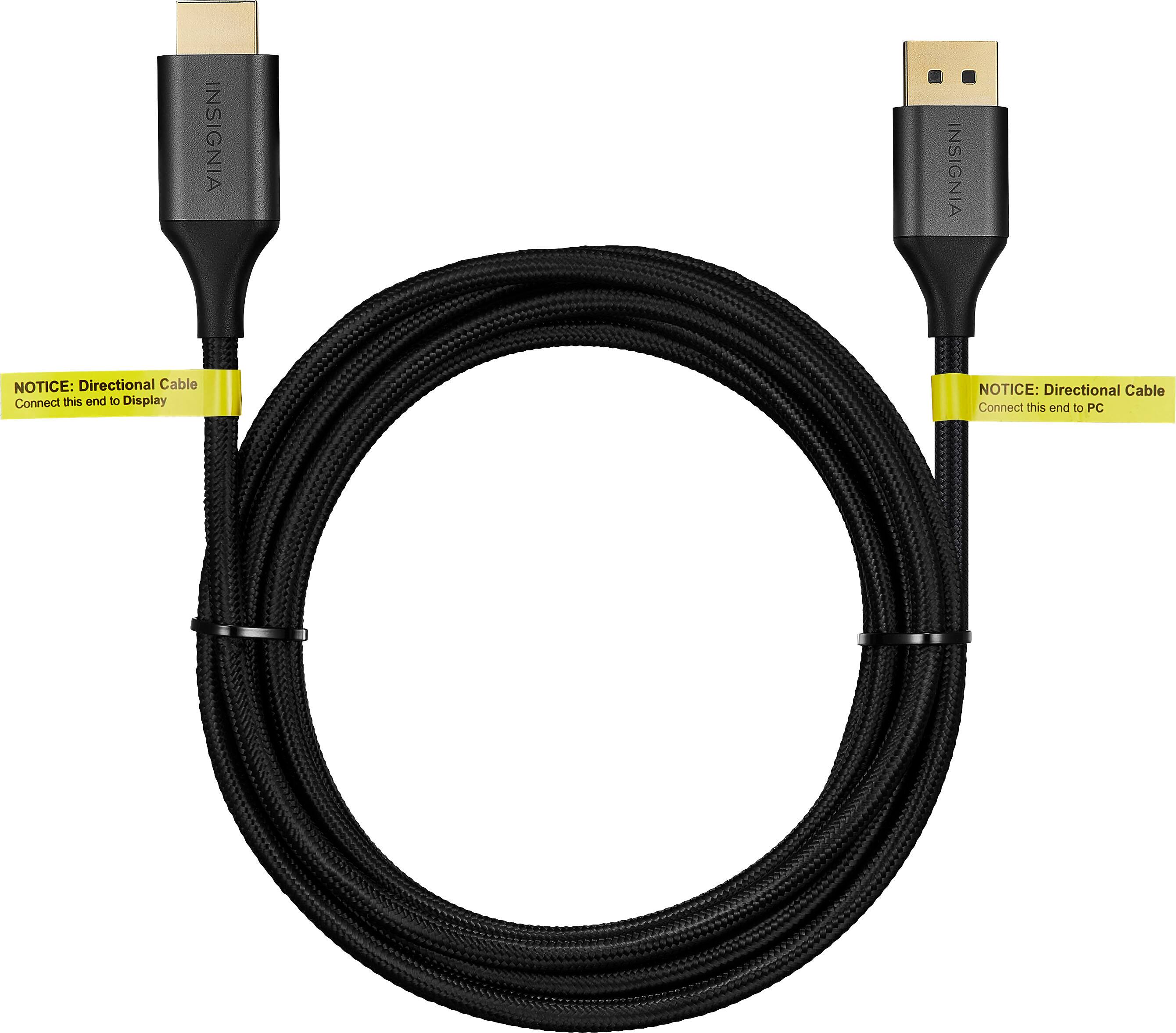 Alt View 11. Insignia™ - 10' DisplayPort to HDMI Cable - Black.
