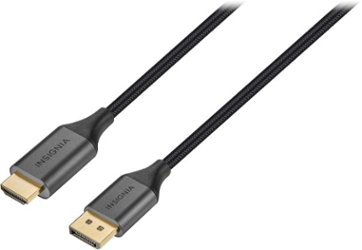 Insignia™ - 10' DisplayPort to HDMI Cable - Black - Front_Zoom
