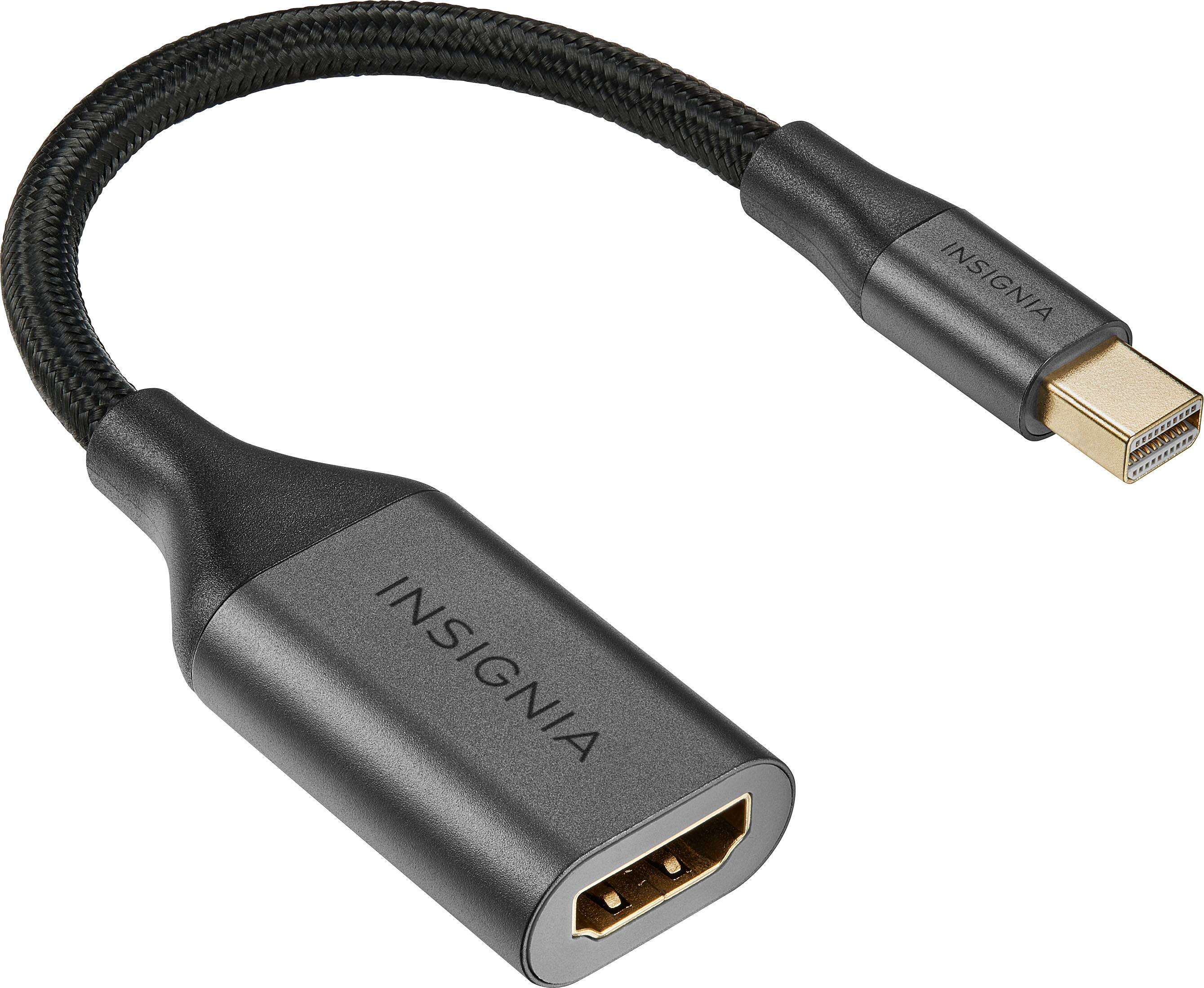 Left. Insignia™ - Mini DisplayPort to HDMI Adapter - Black.