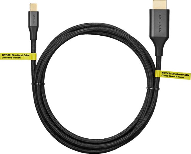 Insignia™ - 6' Mini DisplayPort to HDMI Cable - Black_3
