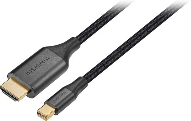 Insignia™ - 6' Mini DisplayPort to HDMI Cable - Black_0