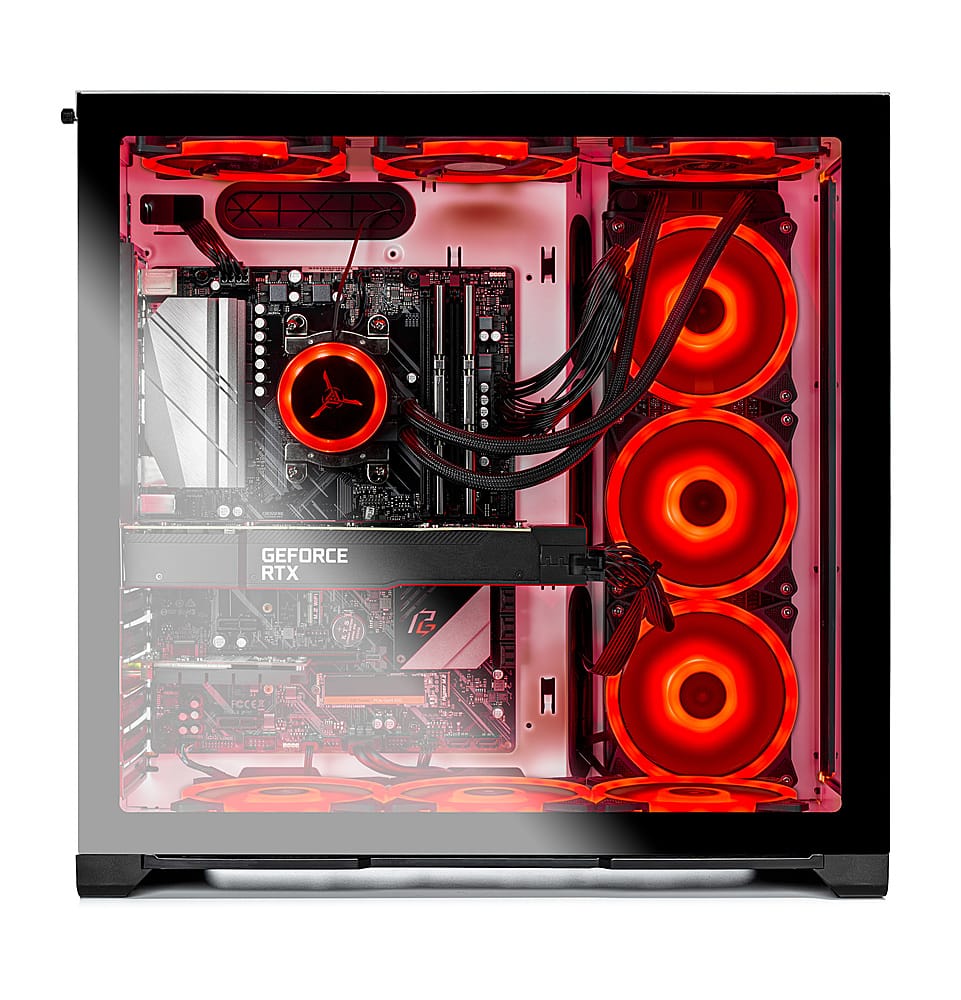 Alt View 2. Skytech Gaming - PRISM II Gaming Desktop - AMD Ryzen 7 5800X - 16GB Memory - NVIDIA GeForce RTX 3080 - 1TB Gen4 SSD - 360mm AIO - White.