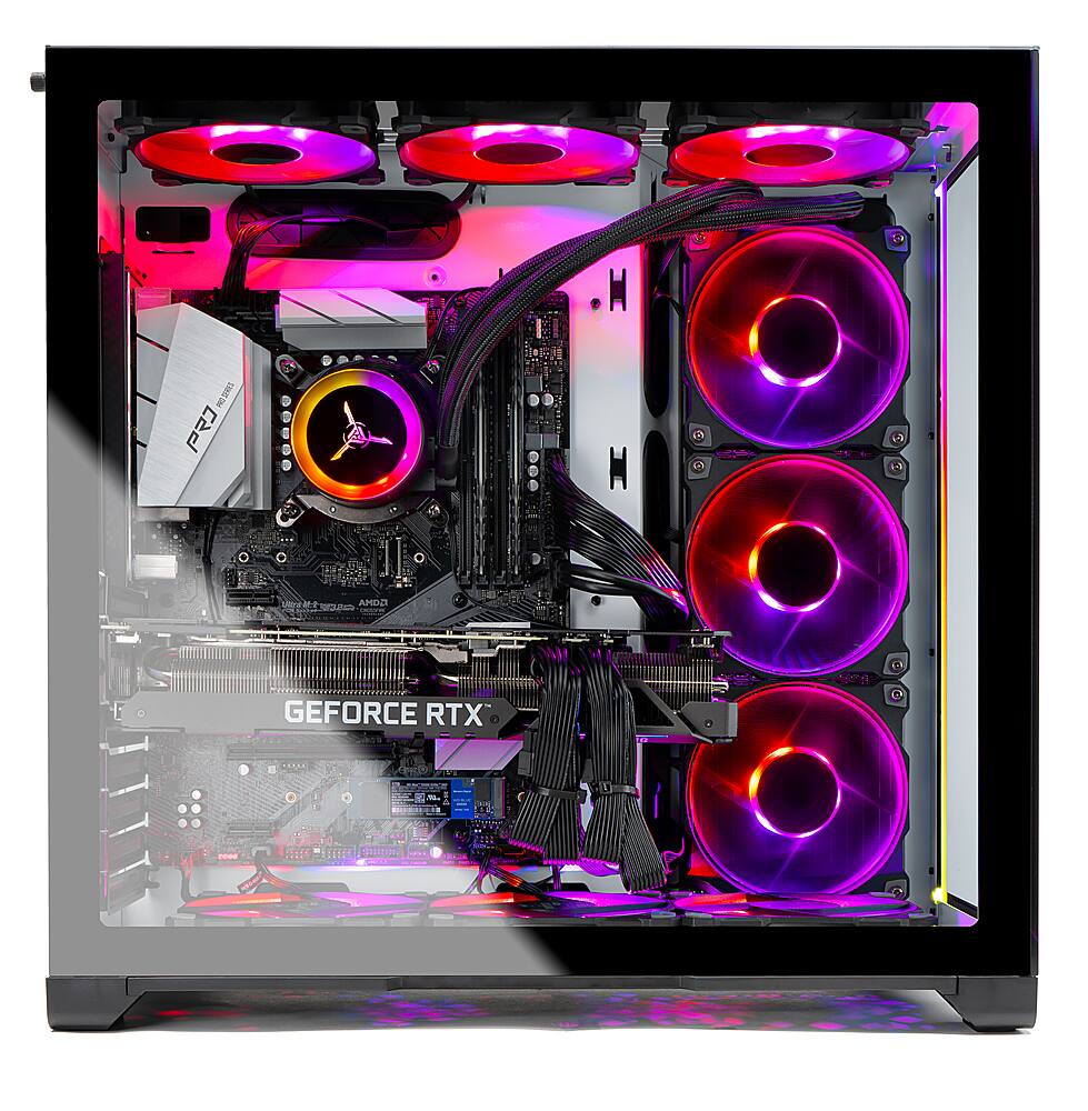 Alt View 4. Skytech Gaming - PRISM II Gaming Desktop - Intel Core i7-11700K - 32GB Memory - NVIDIA GeForce RTX 3080 - 1TB Gen4 SSD - 360mm AIO - White.