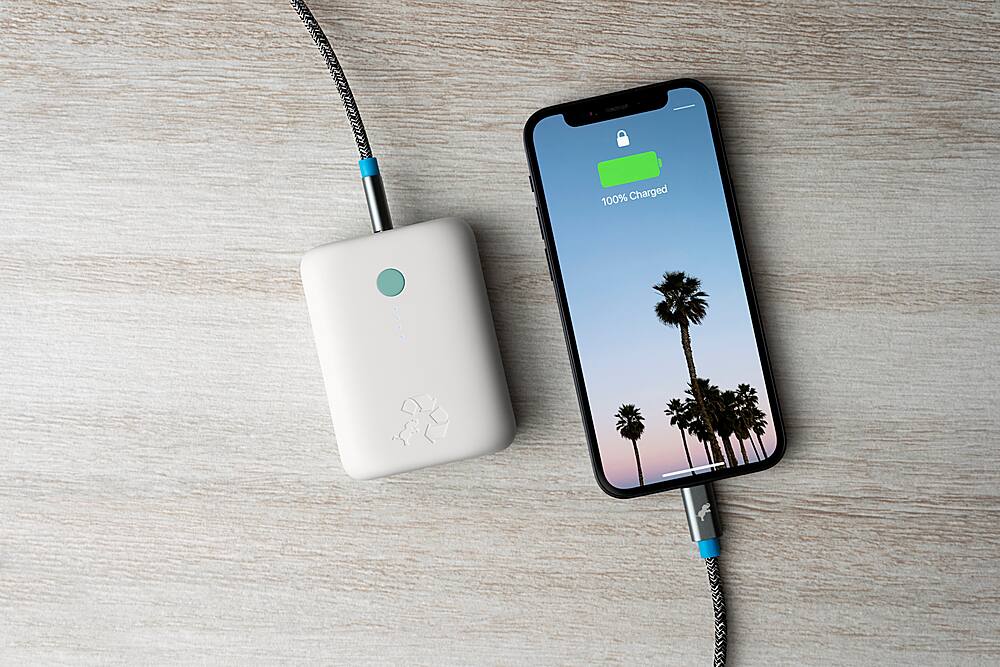 Alt View 16. Nimble - Eco-Friendly CHAMP Lite Portable Charger (5K mAh, 15W) - Stone.