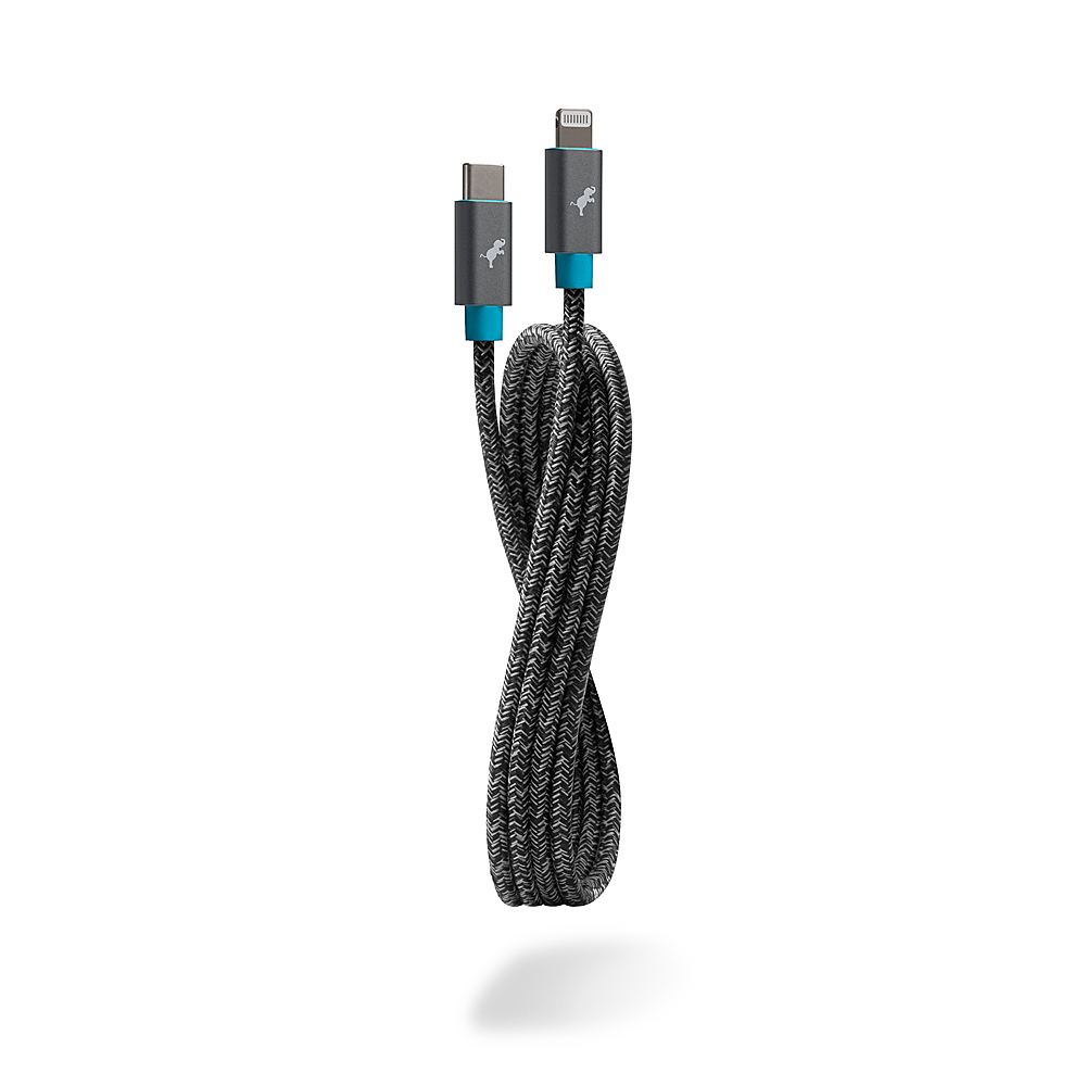Nimble - Eco-Friendly PowerKnit USB-C to Lightning Cable, 1 Meter - Space Gray