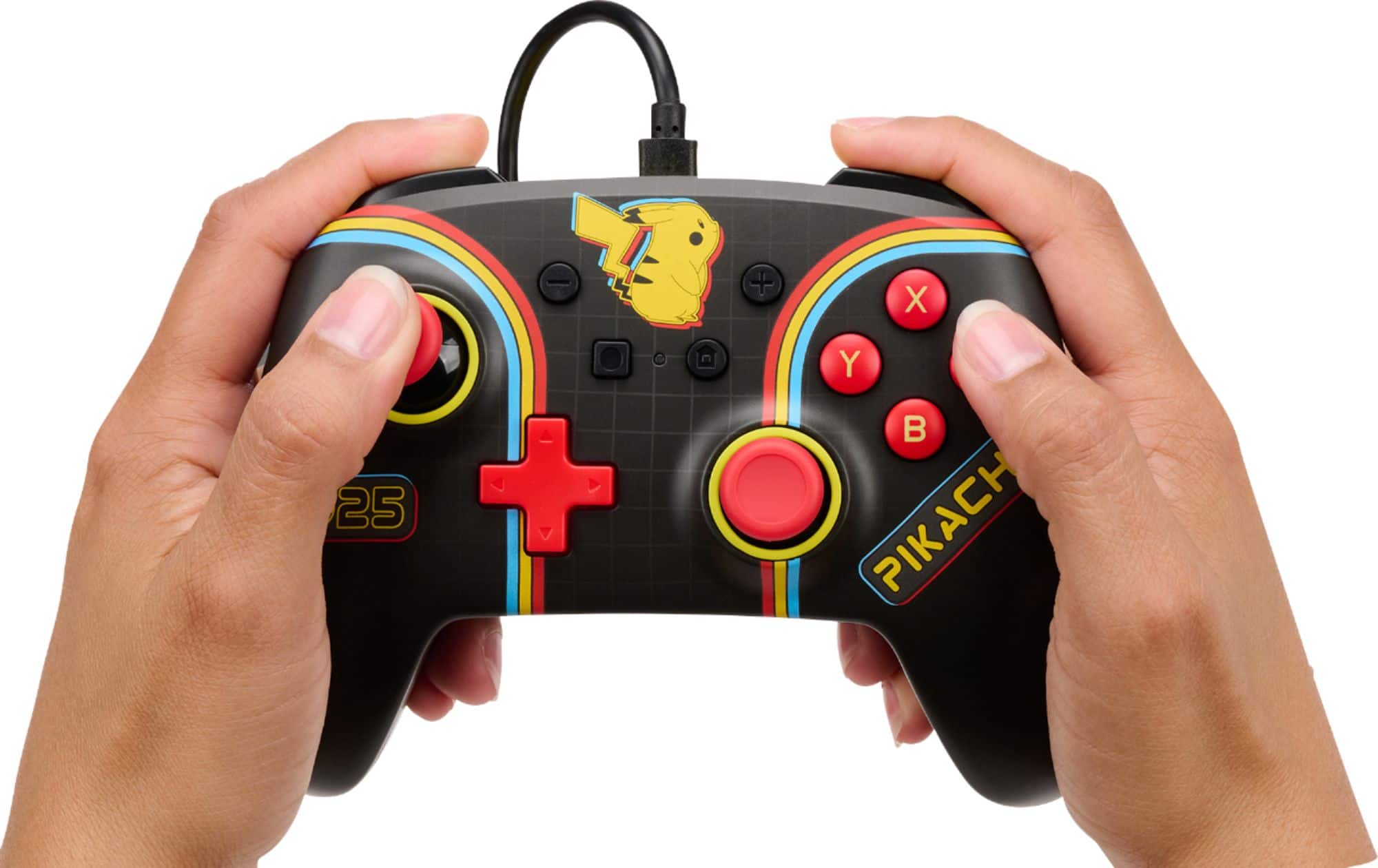 Alt View 16. PowerA - Enhanced Wired Controller for Nintendo Switch - Pokemon: Pikachu Arcade.
