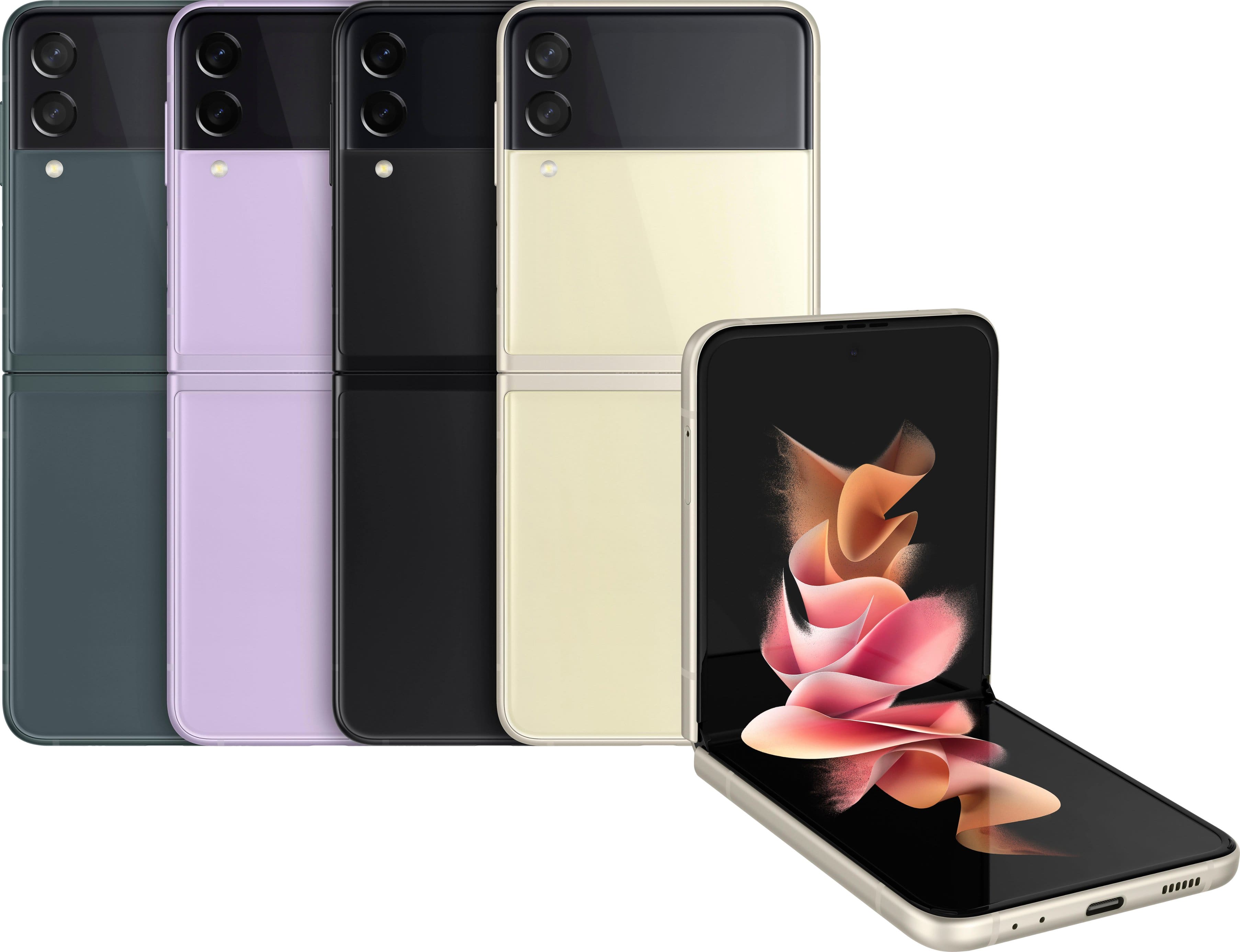 Alt View 16. Samsung - Galaxy Z Flip3 5G 128GB - Phantom Black.