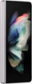 Angle Zoom. Samsung - Galaxy Z Fold3 5G 256GB - Phantom Silver (AT&T).