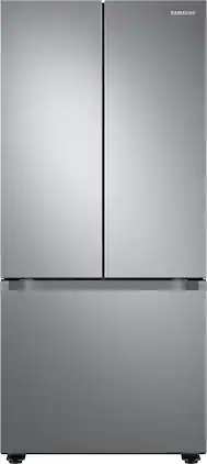 Samsung - 22 cu. ft. 3-Door French Door Smart Refrigerator with All-Around Cooling - Stainless Steel