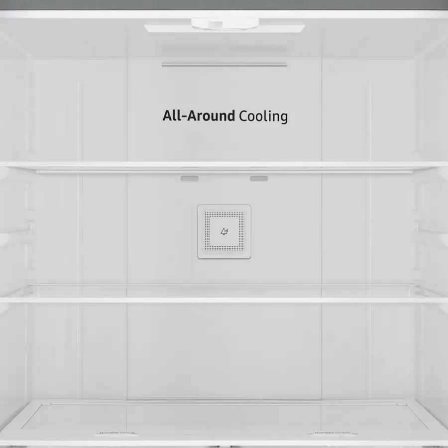 Alt View 22. Samsung - 22 cu. ft. 3-Door French Door Smart Refrigerator with All-Around Cooling - Stainless Steel.