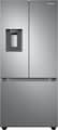 Samsung - 30 in. Wide 22 cu. ft. 3-Door French Door Smart Refrigerator with External Water Dispenser - Stainless Steel