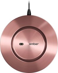 Ember - Mug² Charging Coaster - Rose Gold - Front_Zoom