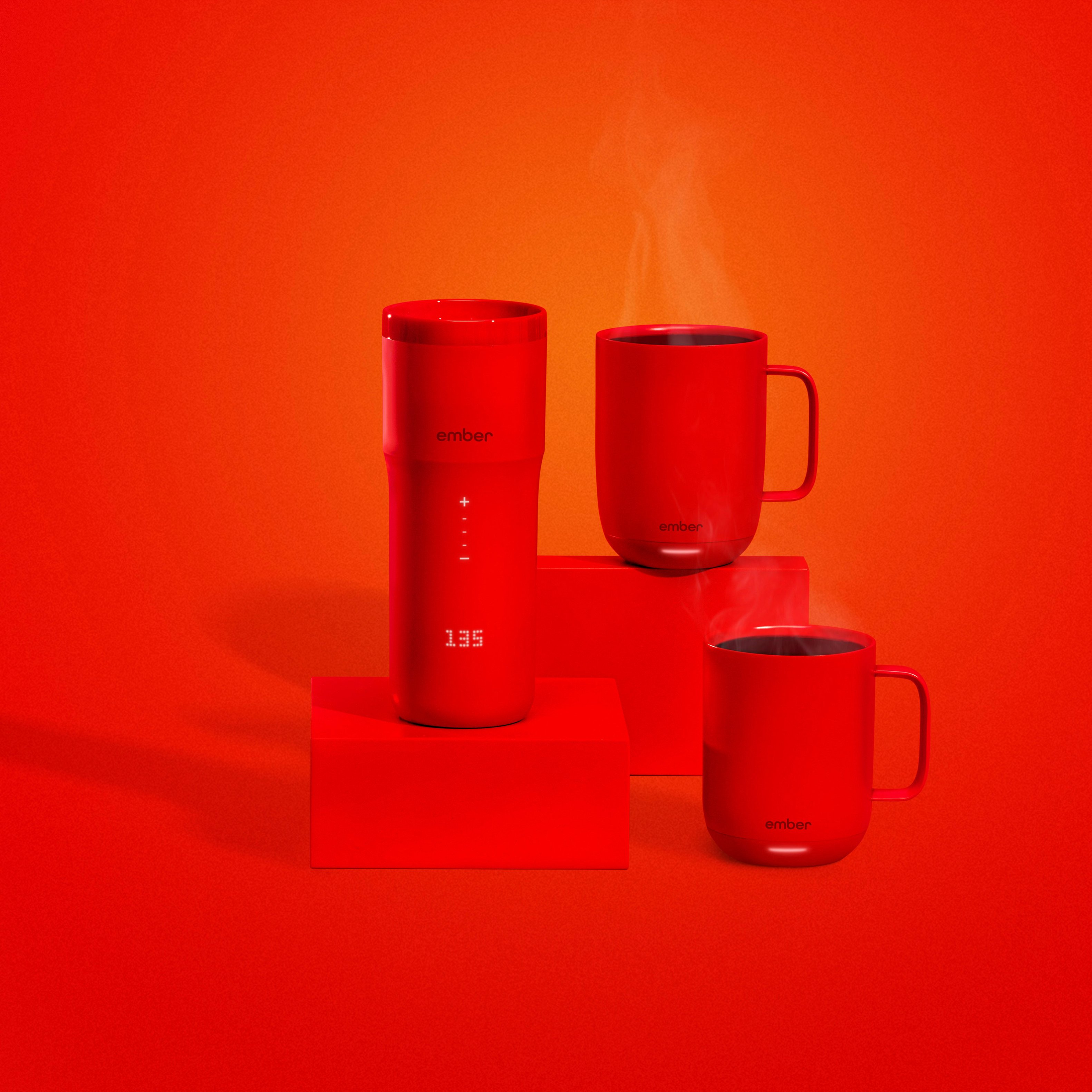 Coffee Mug Warmer & Mug Set,Smart Self Heating Mug,Stainless Steel Mug with  Sliding Sip Lid 12 oZ,for Desktop Home Office Hot Drink Cup,Gift for