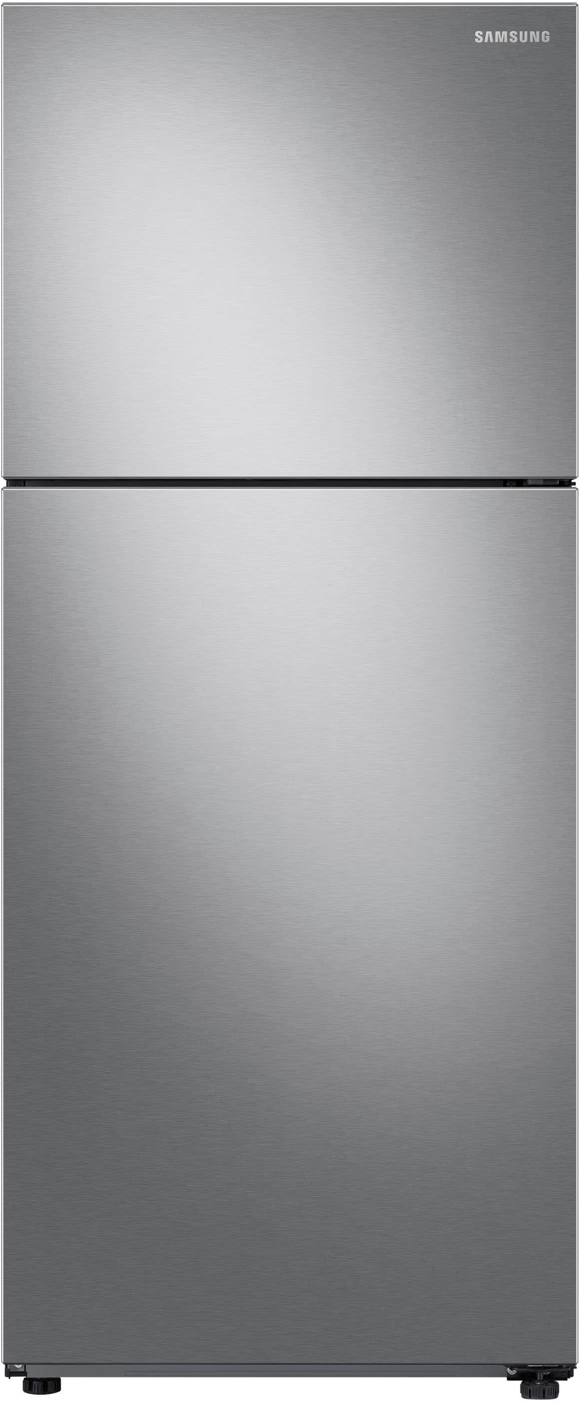 Samsung - 15.6 cu. ft. Top Freezer Refrigerator with All-Around Cooling - Stainless Steel - Front_Zoom