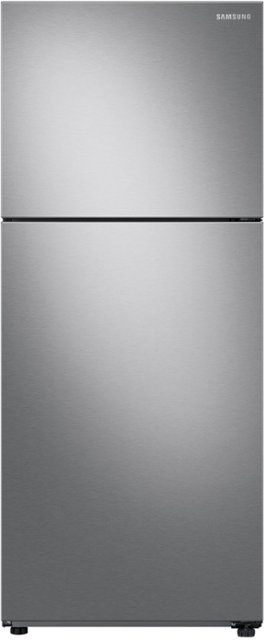 Front Zoom. Samsung - 15.6 cu. ft. Top Freezer Refrigerator with All-Around Cooling - Stainless Steel.