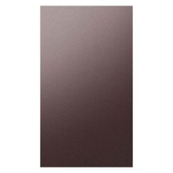 Samsung - BESPOKE 4-Door Flex™ Refrigerator Panel - Bottom Panel - Tuscan Steel - Front_Zoom