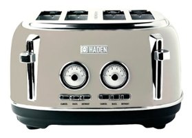 Haden - Dorset 4-Slice Toaster with Browning Control, Cancel, Reheat and Defrost Settings - Putty - Angle_Zoom