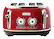 Angle. Haden - Dorset 4-Slice Wide Slot Toaster - Rectory Red.