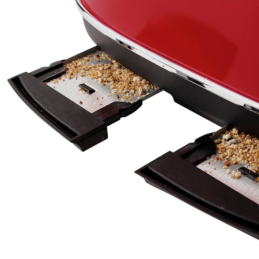 Alt View 13. Haden - Dorset 4-Slice Wide Slot Toaster - Rectory Red.