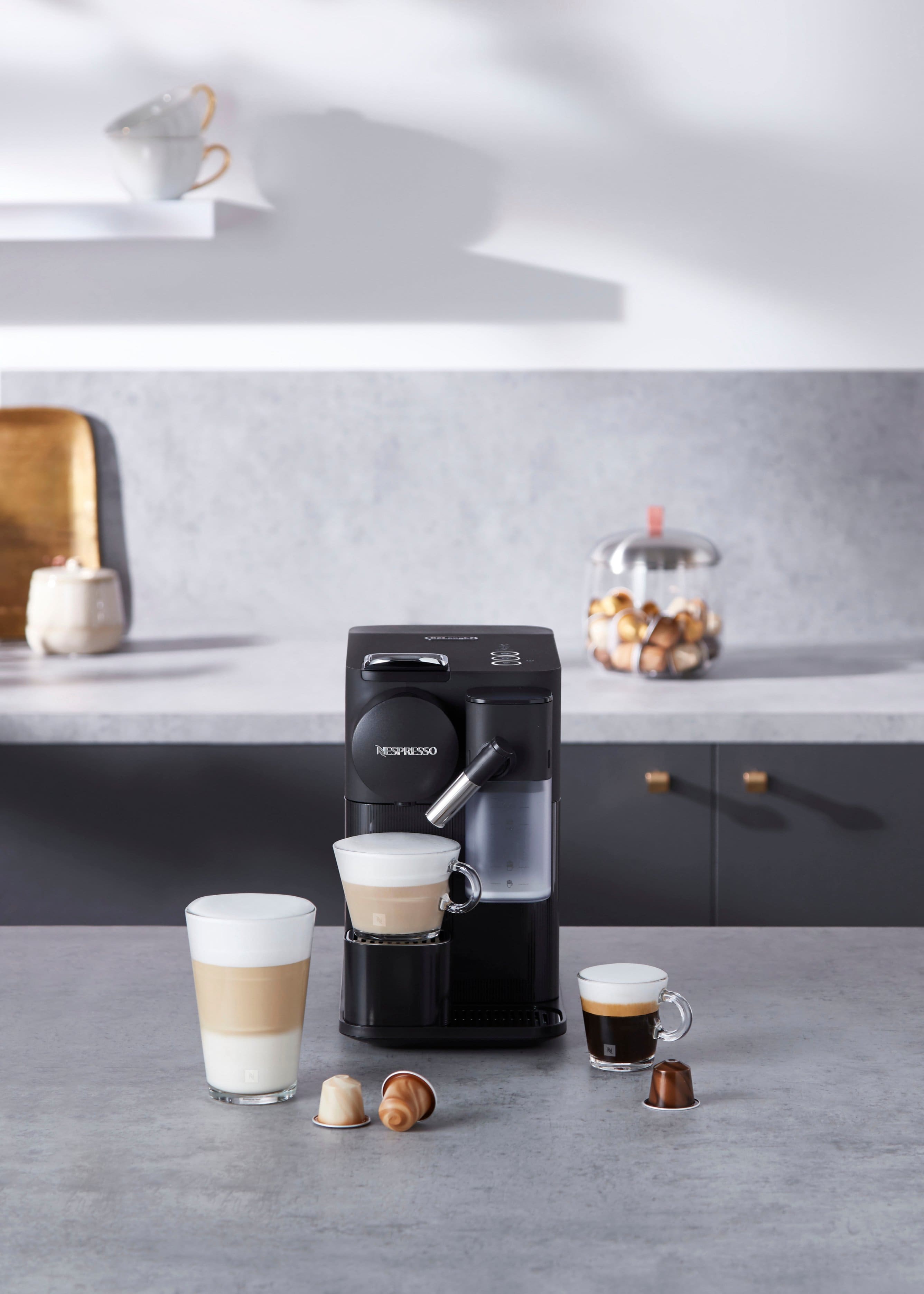 Alt View 12. Nespresso - Lattissima One Original Espresso Machine with Milk Frother by DeLonghi - Black.