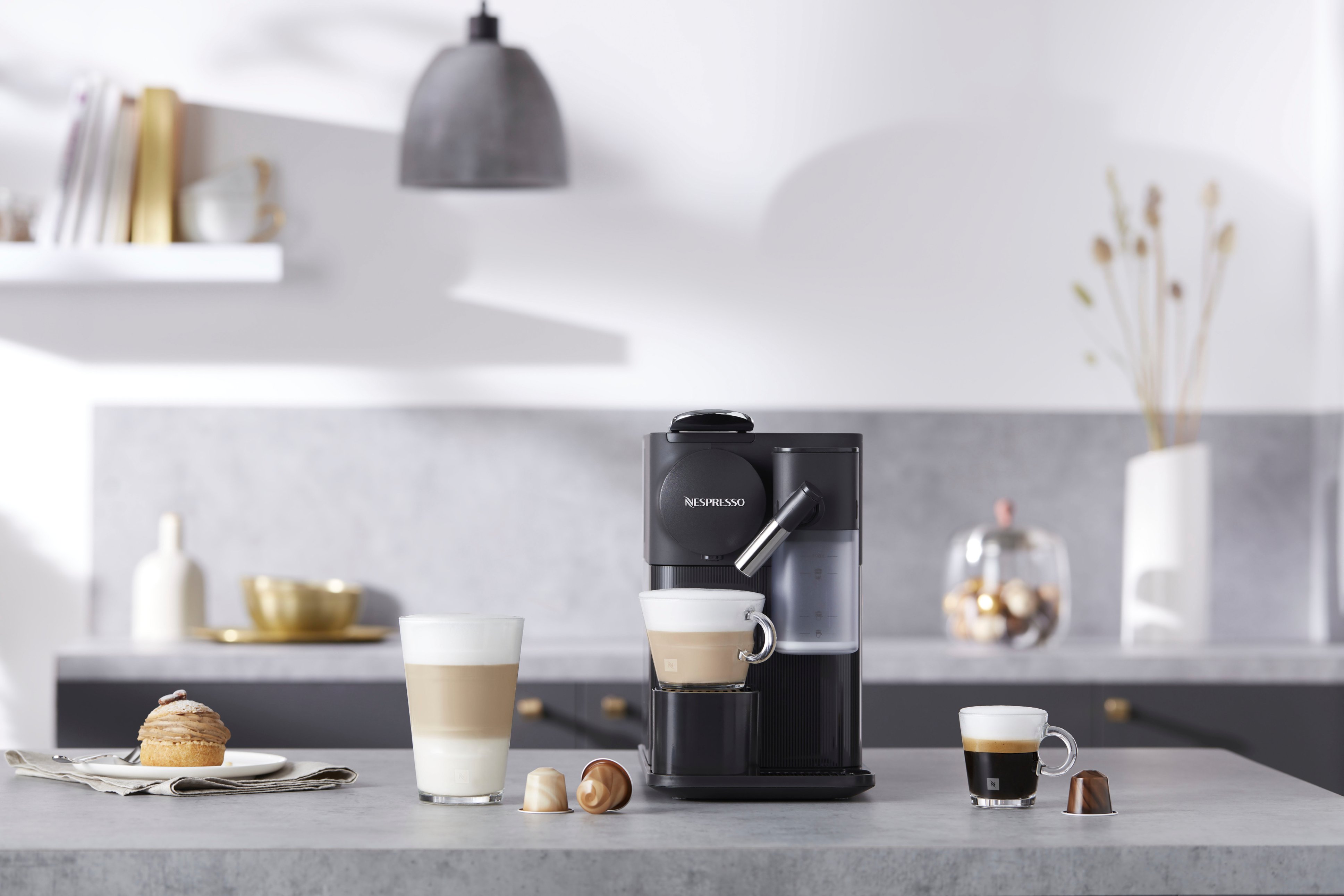 Nespresso Lattissima Touch Espresso Machine with Milk Frother by De'Longhi,  Washed Black