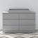 Left. Storkcraft - Brookside 6-Drawer Double Dresser - Pebble Gray.