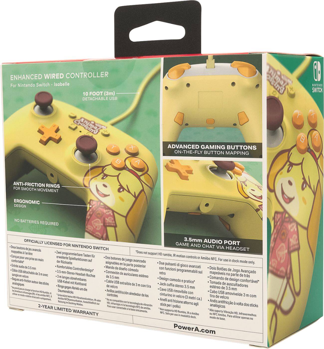 Alt View 18. PowerA - Enhanced Wired Controller for Nintendo Switch - Isabelle.