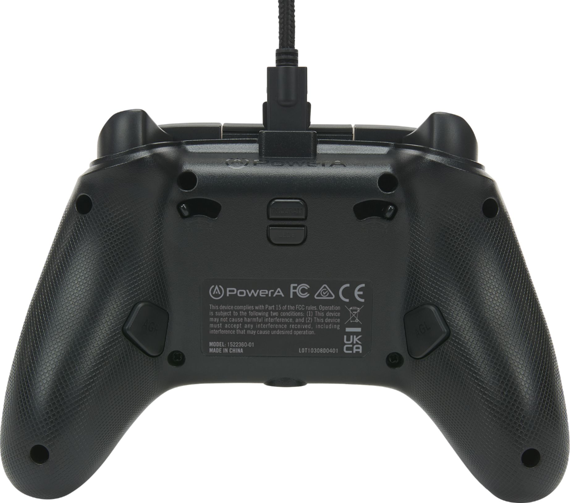 Back View: Insignia™ - Phone Mount for Xbox Series X|S Controllers - Black
