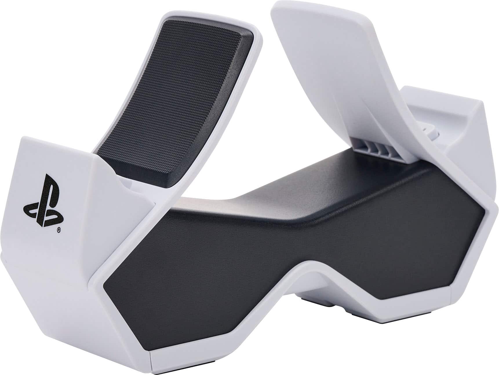 Angle. PowerA - Twin Charging Station for DualSense Wireless Controllers - PS5 White.