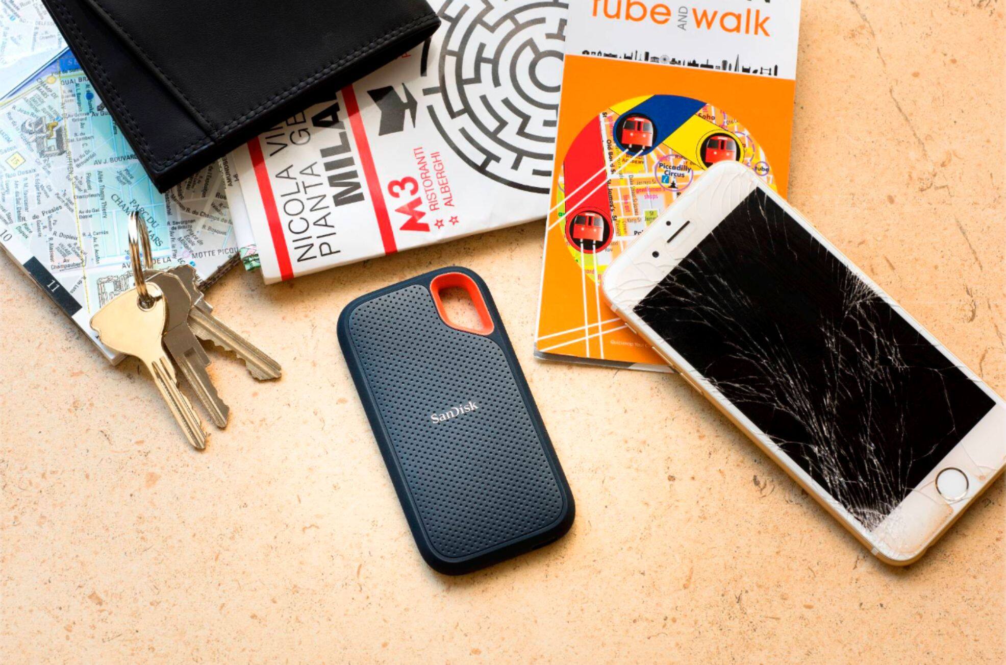 Alt View 15. SanDisk - Extreme Portable 4TB External USB-C NVMe SSD - Black.