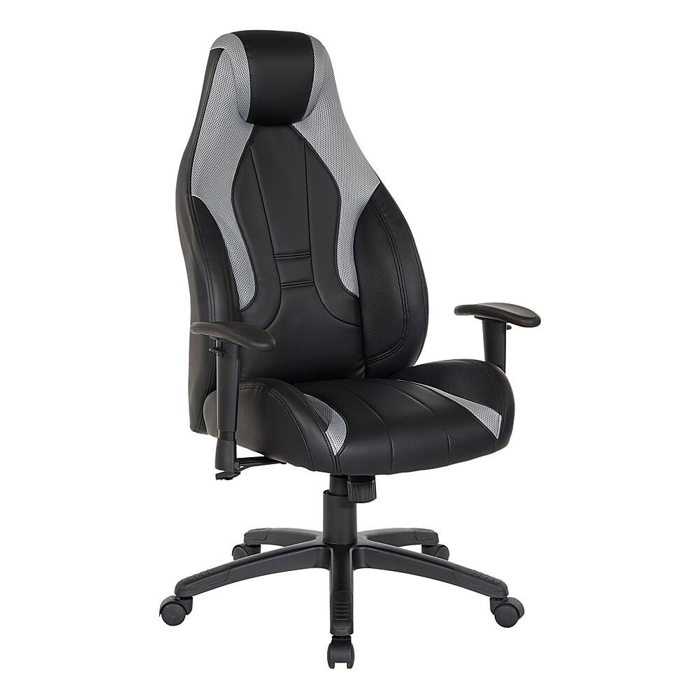 Osp Home Furnishings Gt Faux Leather Accent Chair With Padded