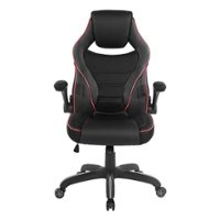 OSP Home Furnishings - Xeno Gaming Chair in Faux Leather - Red - Front_Zoom
