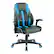 Angle. OSP Home Furnishings - Output Gaming Chair in Black Faux Leather with Controllable RGB LED Light piping. - Black / Blue.