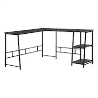 OSP Home Furnishings - Frame Works Desk - Black - Front_Zoom