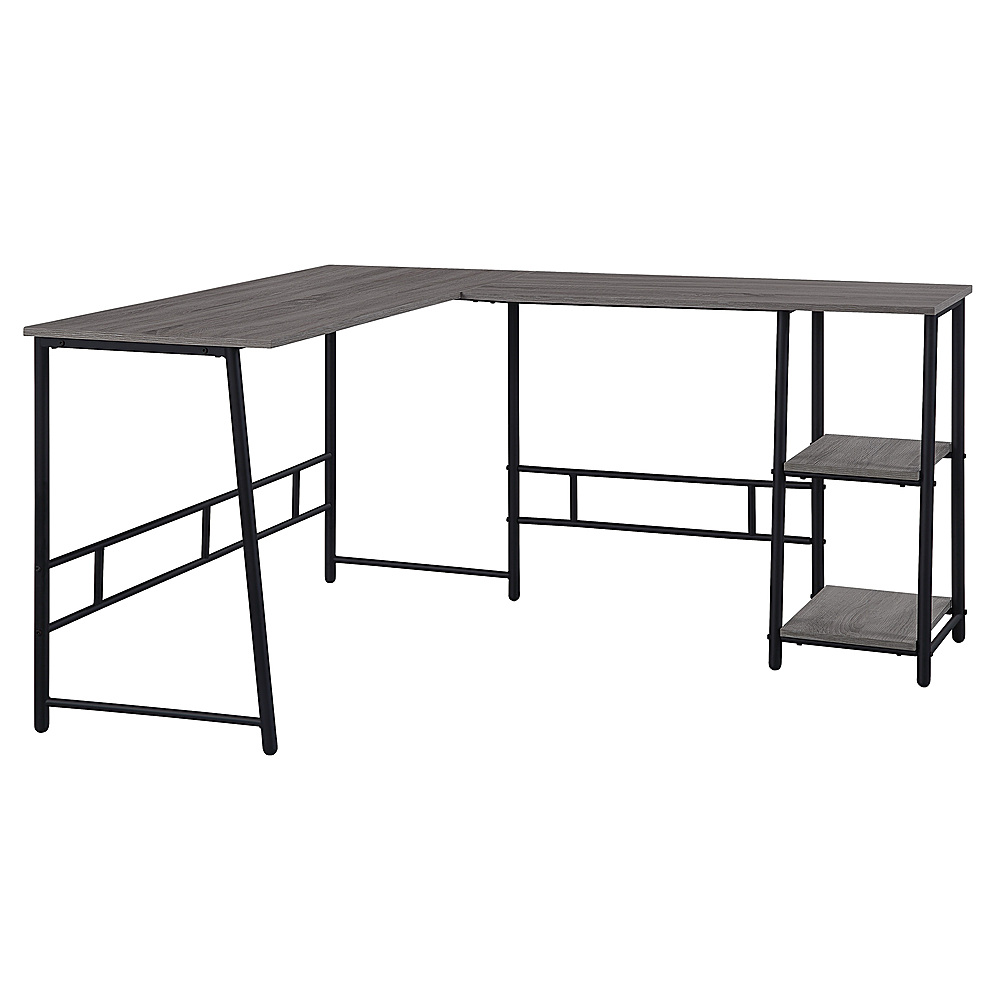 Angle View: OSP Home Furnishings - Frame Works "L" Desk in Truffle Finish