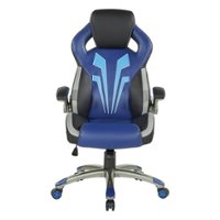 OSP Home Furnishings - Ice Knight Gaming Chair in - Blue - Front_Zoom