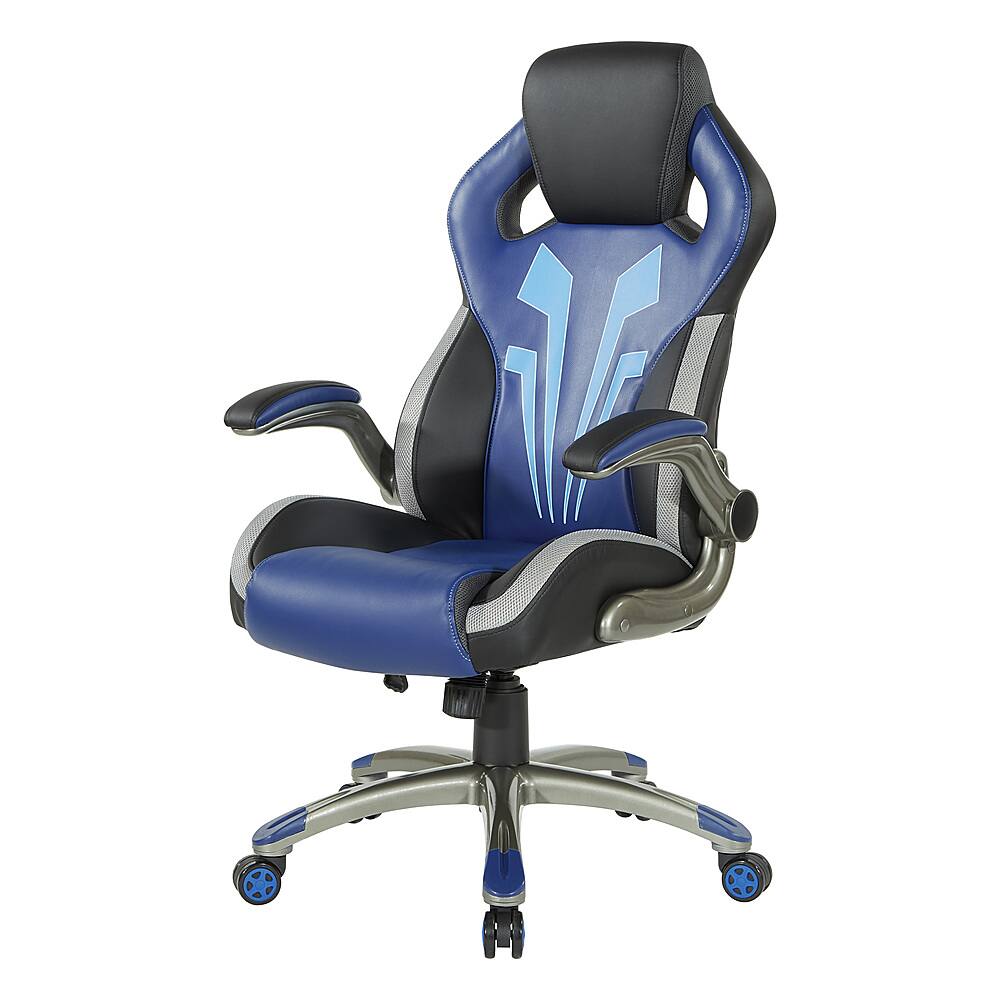 Alt View 11. OSP Home Furnishings - Ice Knight Gaming Chair in Blue - Blue.